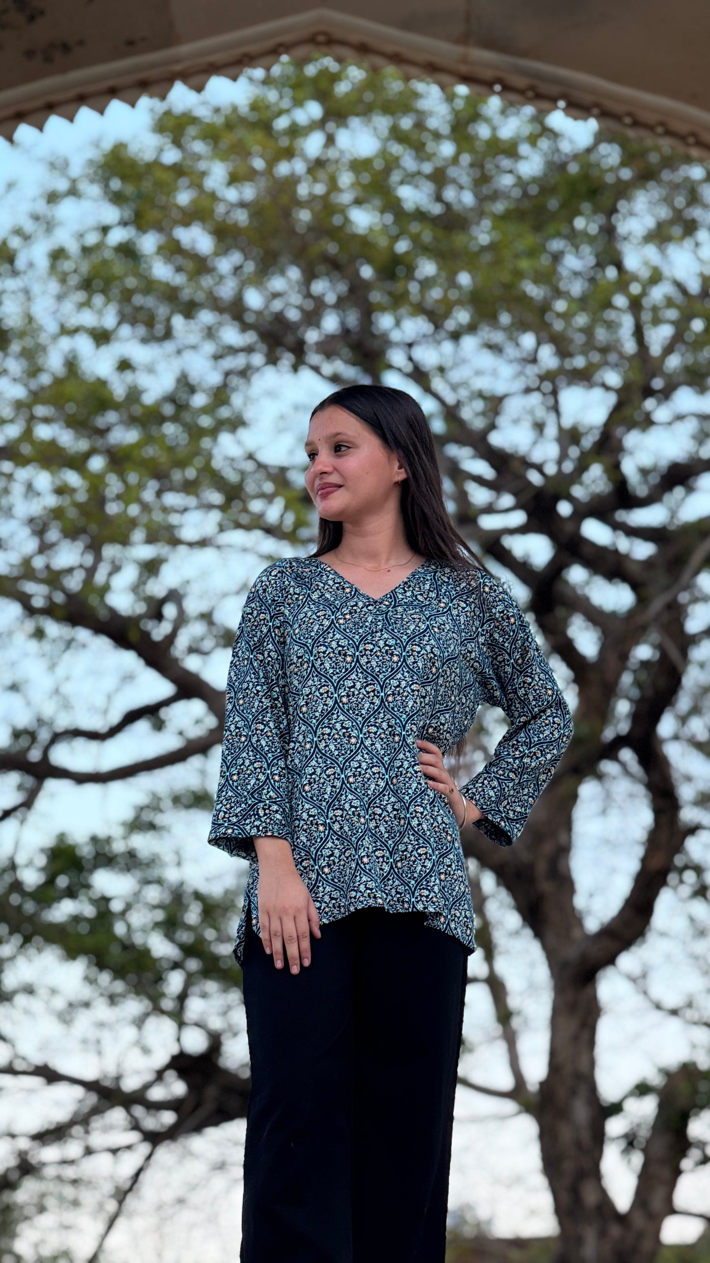 Elegant Rayon Kurti Top