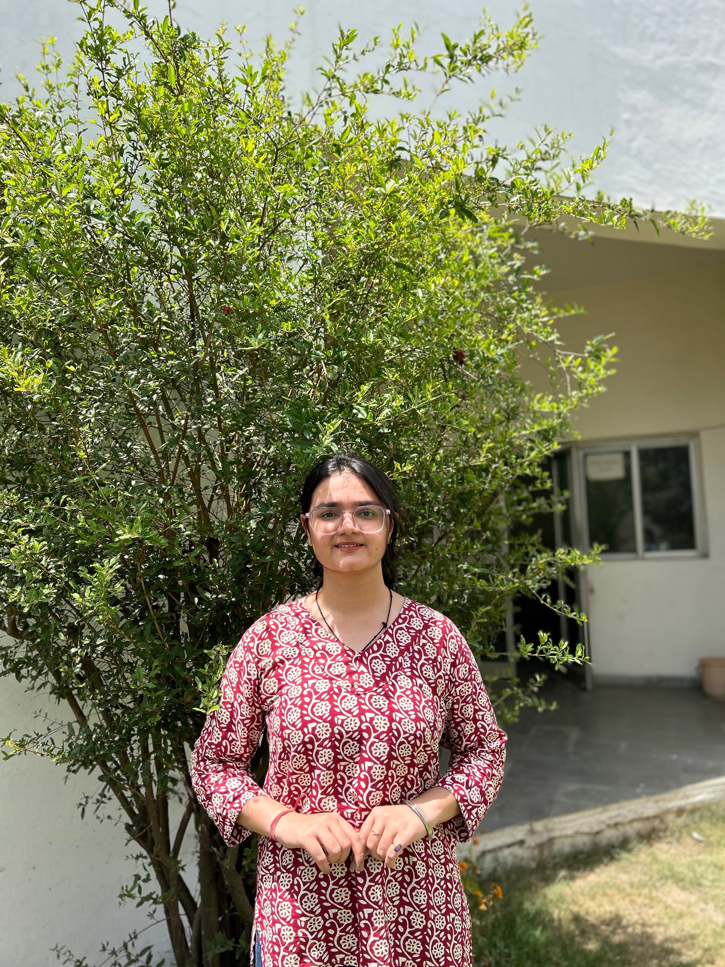 Red Floral Kurti